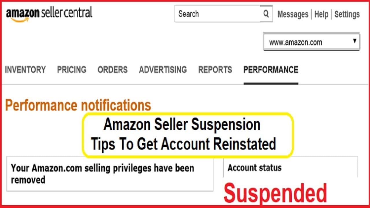 poor amazon seller performance